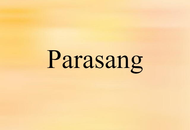 parasang