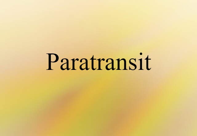 paratransit