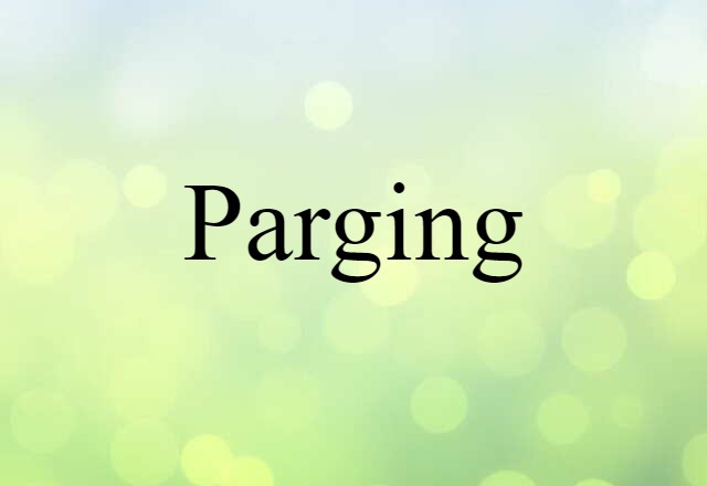 parging