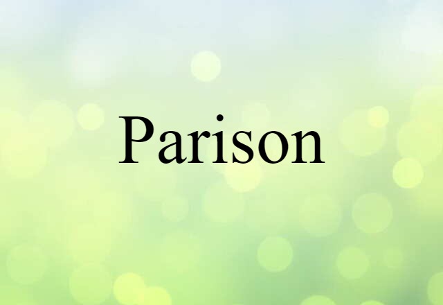 Parison (noun) Definition, Meaning & Examples