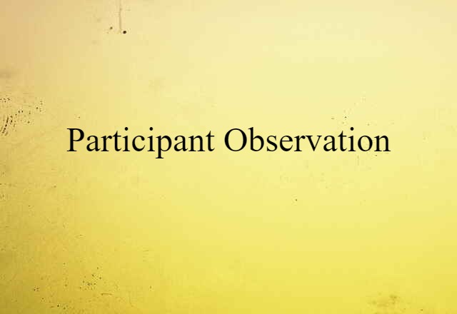 participant observation