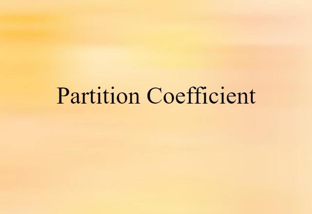 partition coefficient