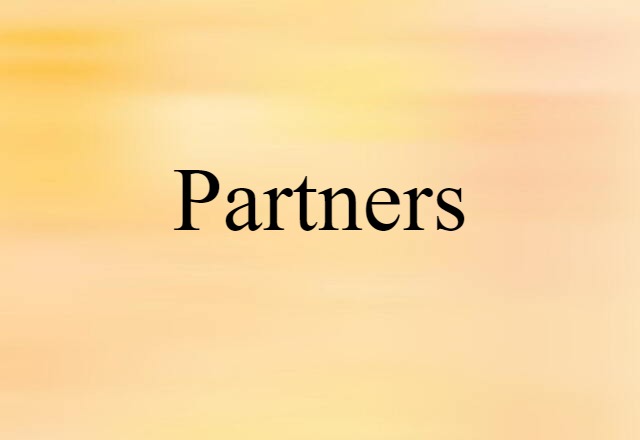 Partners (noun) Definition, Meaning & Examples