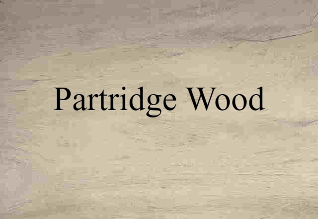 partridge wood