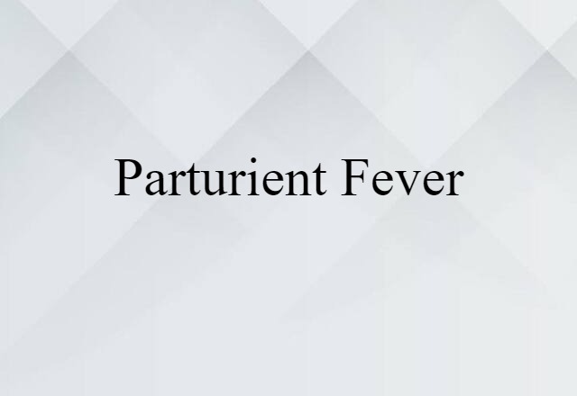 parturient fever