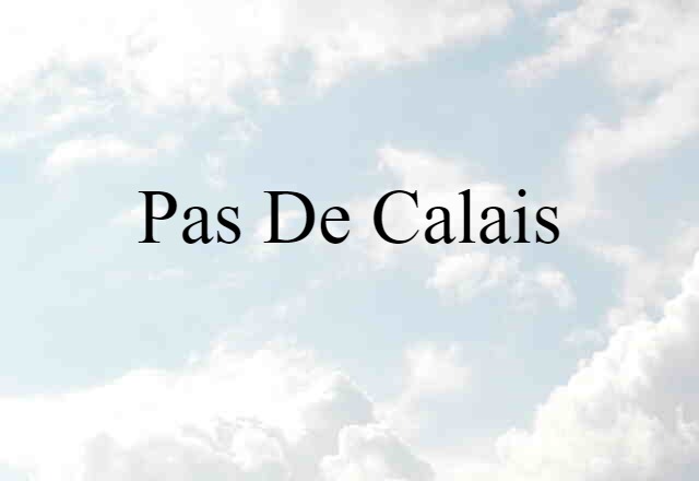 Pas de Calais