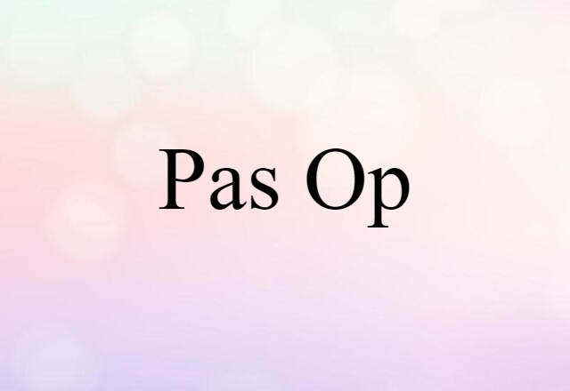 pas op