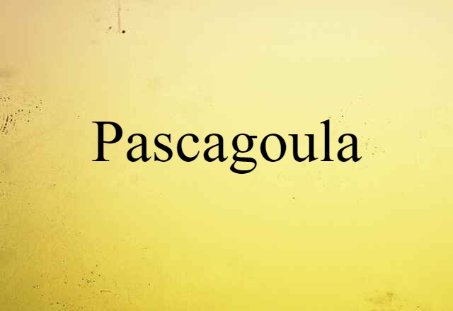 Pascagoula (noun) Definition, Meaning & Examples