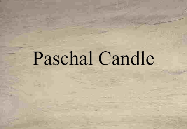 paschal candle