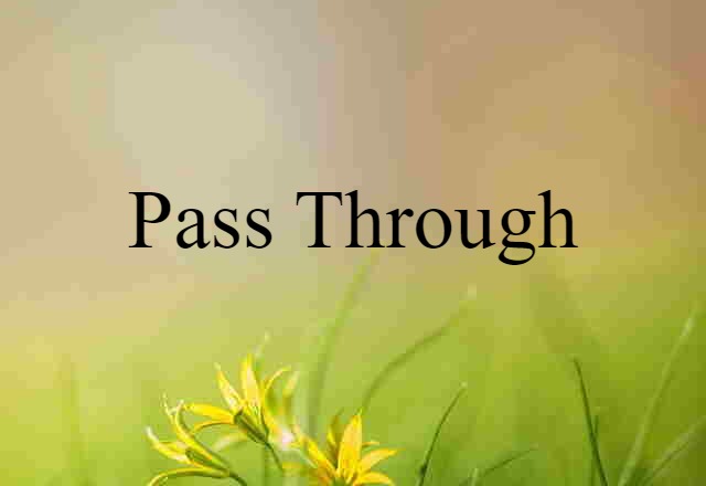 pass-through