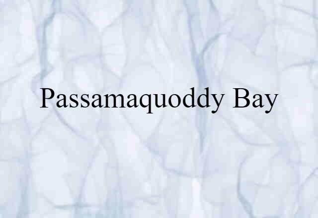 Passamaquoddy Bay