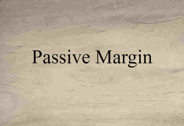 passive margin