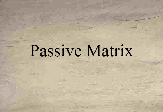 passive-matrix