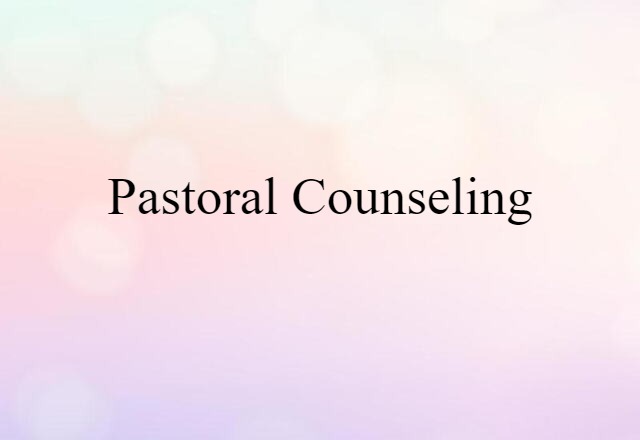 pastoral counseling