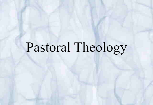 pastoral theology