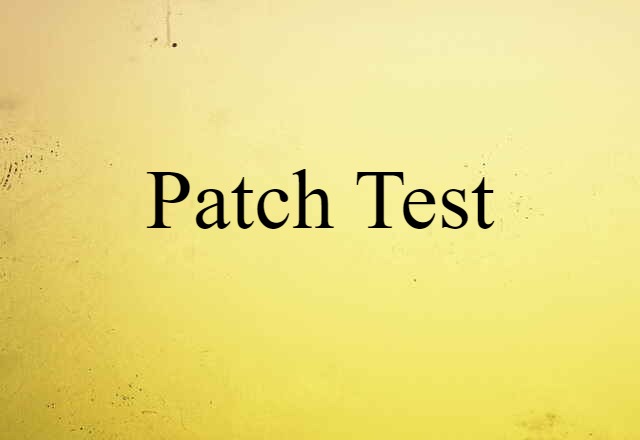 patch test