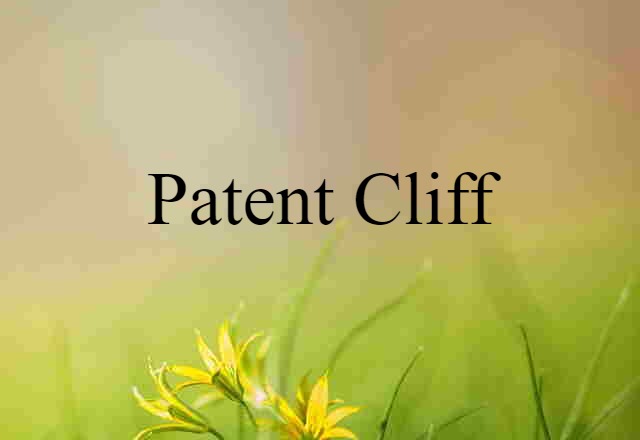 patent cliff