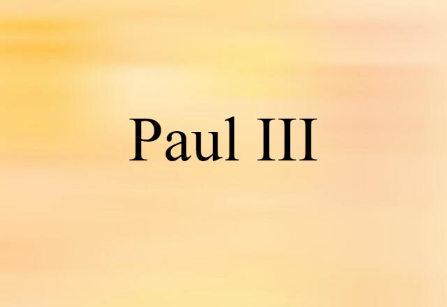 Paul III