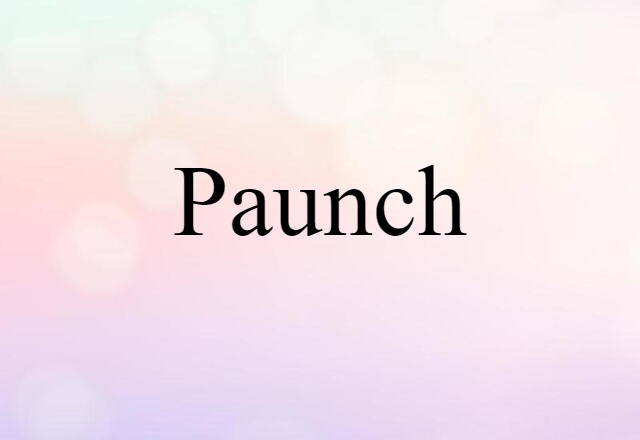 paunch