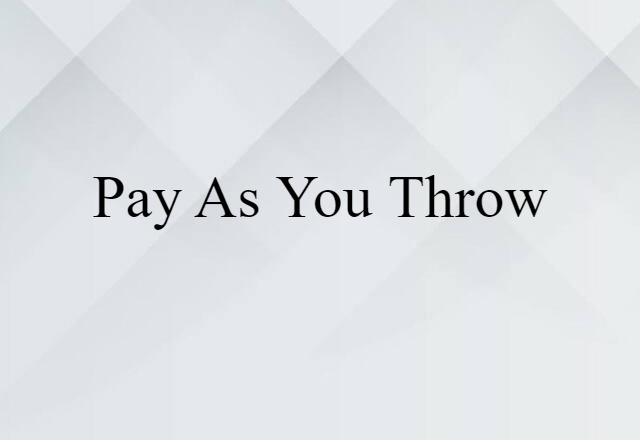 pay-as-you-throw