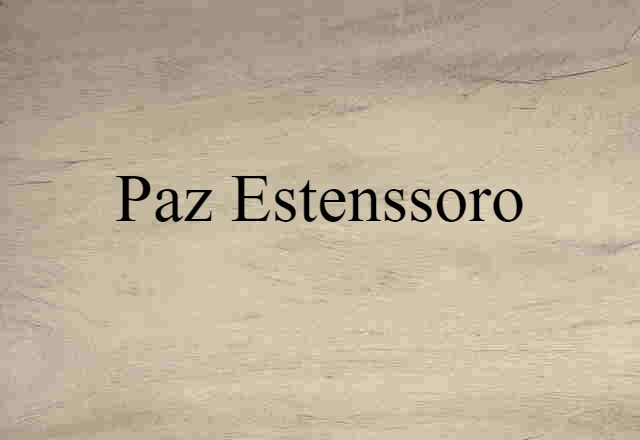 Paz Estenssoro