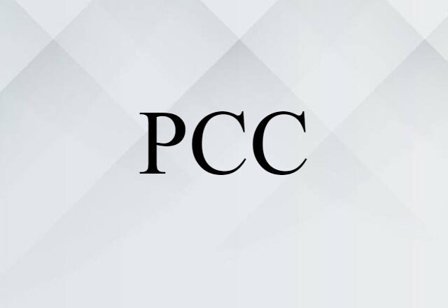 PCC (noun) Definition, Meaning & Examples