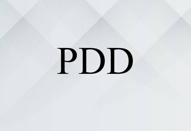 PDD