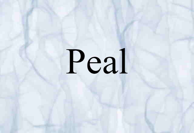 Peal (noun) Definition, Meaning & Examples