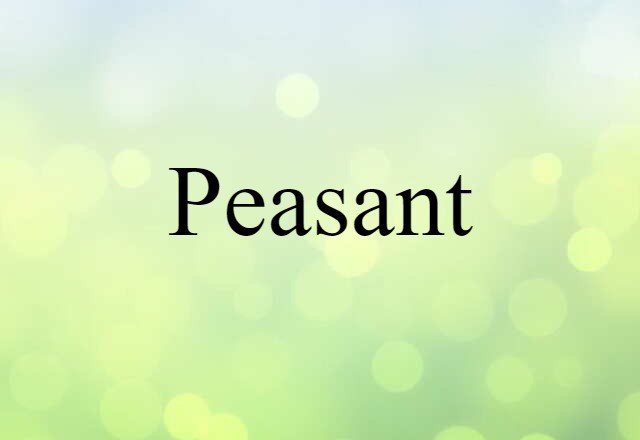 peasant