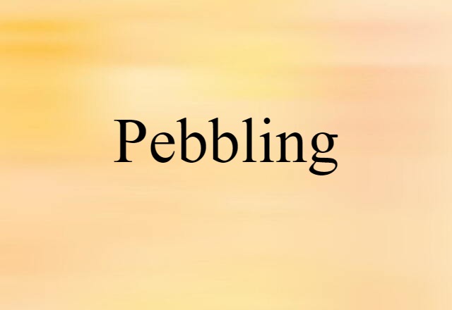 pebbling