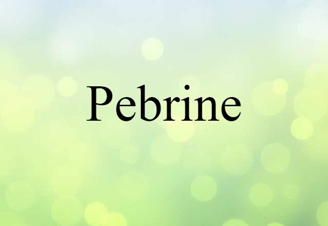 pebrine