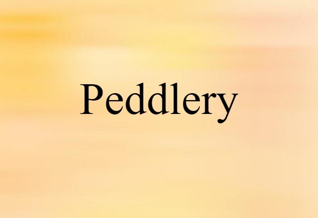 peddlery