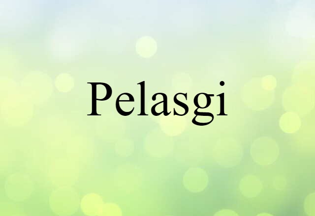 Pelasgi