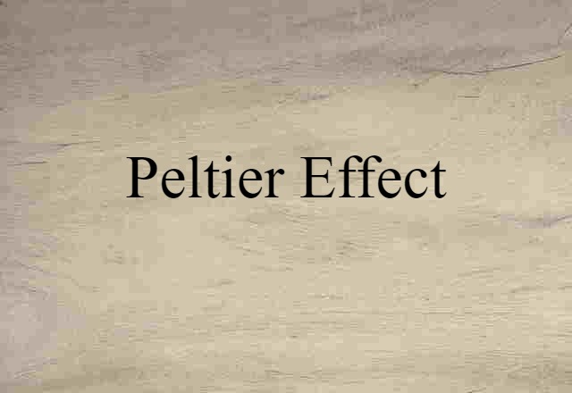 Peltier effect