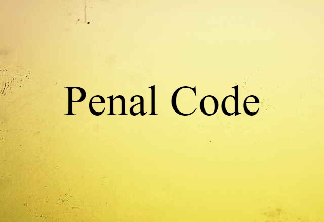 penal code