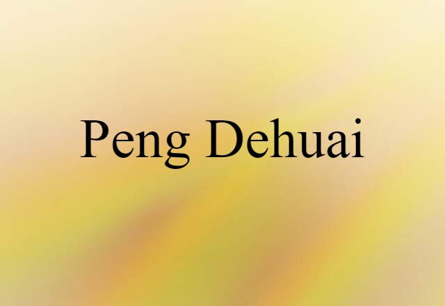 Peng Dehuai