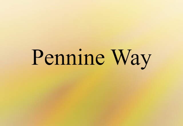 Pennine Way (noun) Definition, Meaning & Examples