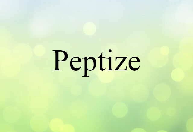 peptize