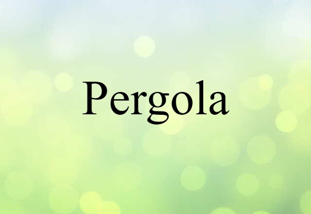 pergola