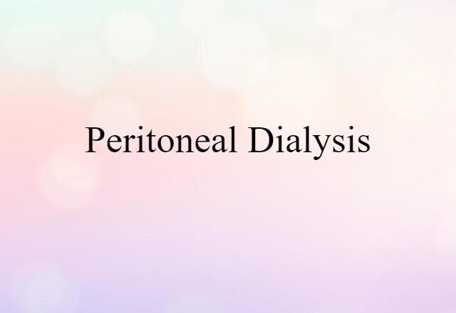 peritoneal dialysis