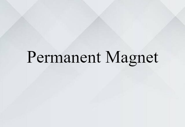 permanent magnet