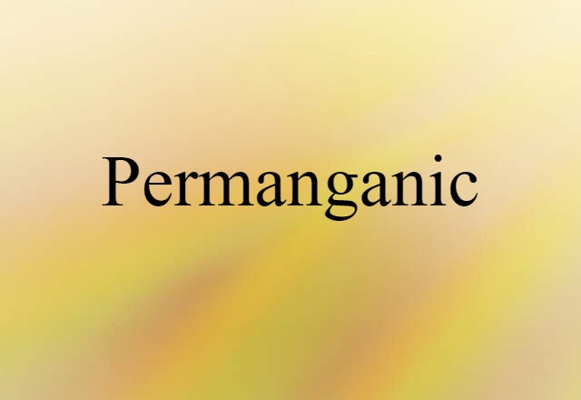 permanganic