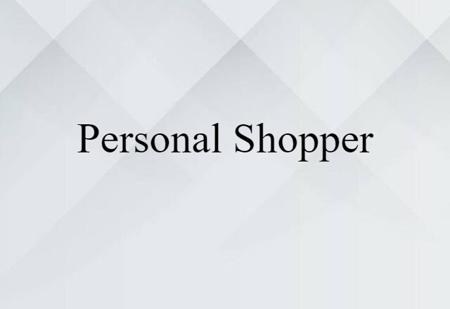 personal shopper