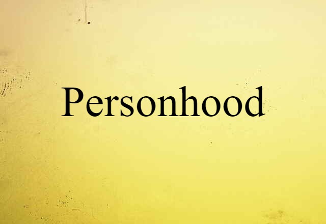 personhood