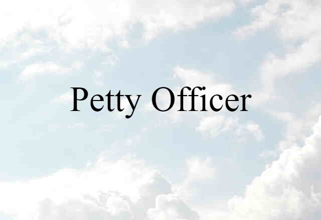 petty officer