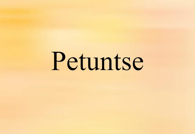 petuntse