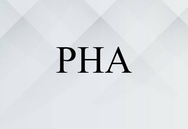 PHA (noun) Definition, Meaning & Examples