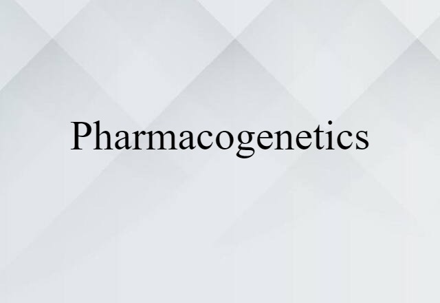 pharmacogenetics