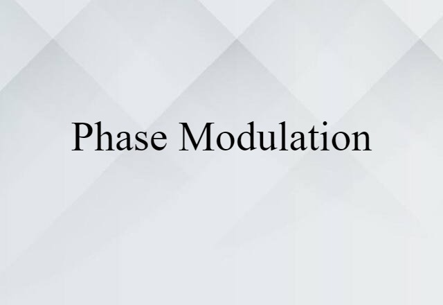 phase modulation