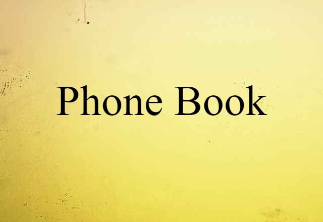 phone book